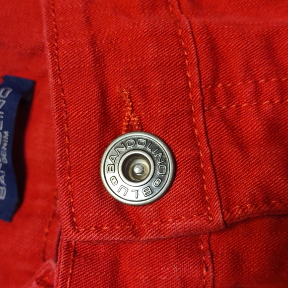 Bandolino Mandie Red Jeans Pants 10P Ladies - Picture 4 of 12